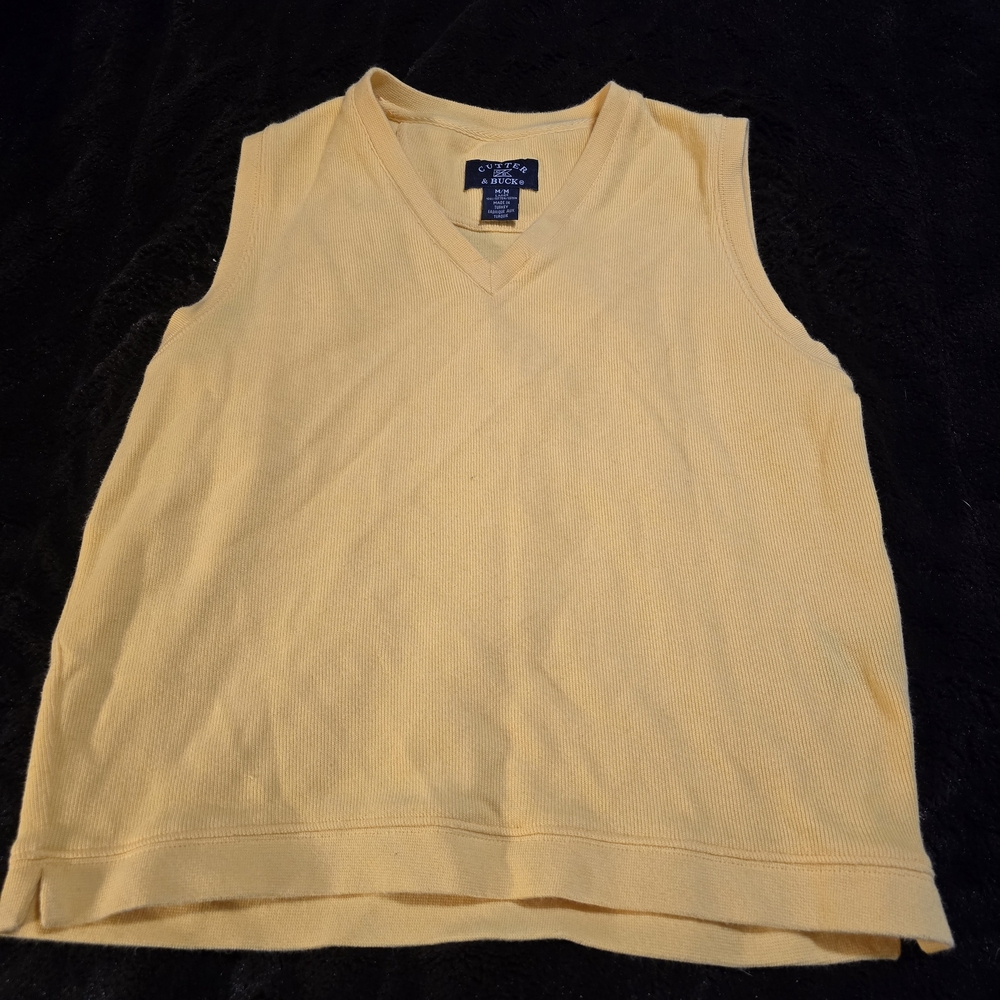 Cutter & Buck Yellow V-Neck Top